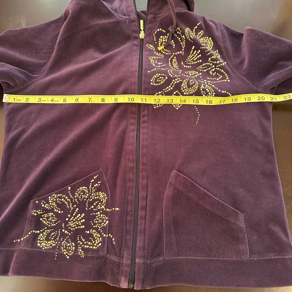 Purple Embellished Women's Jacket - Picture 7 of 8